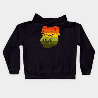 Retro Pig Tough Kids Hoodie